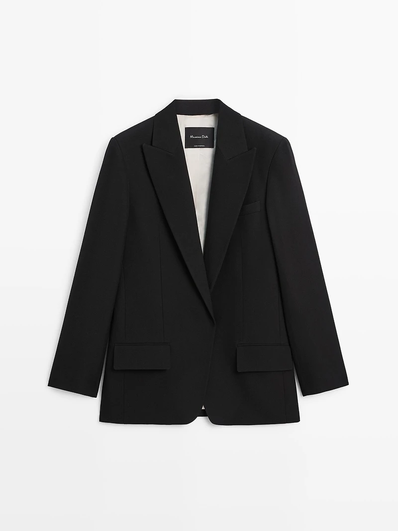 Veste de tailleur en crêpe