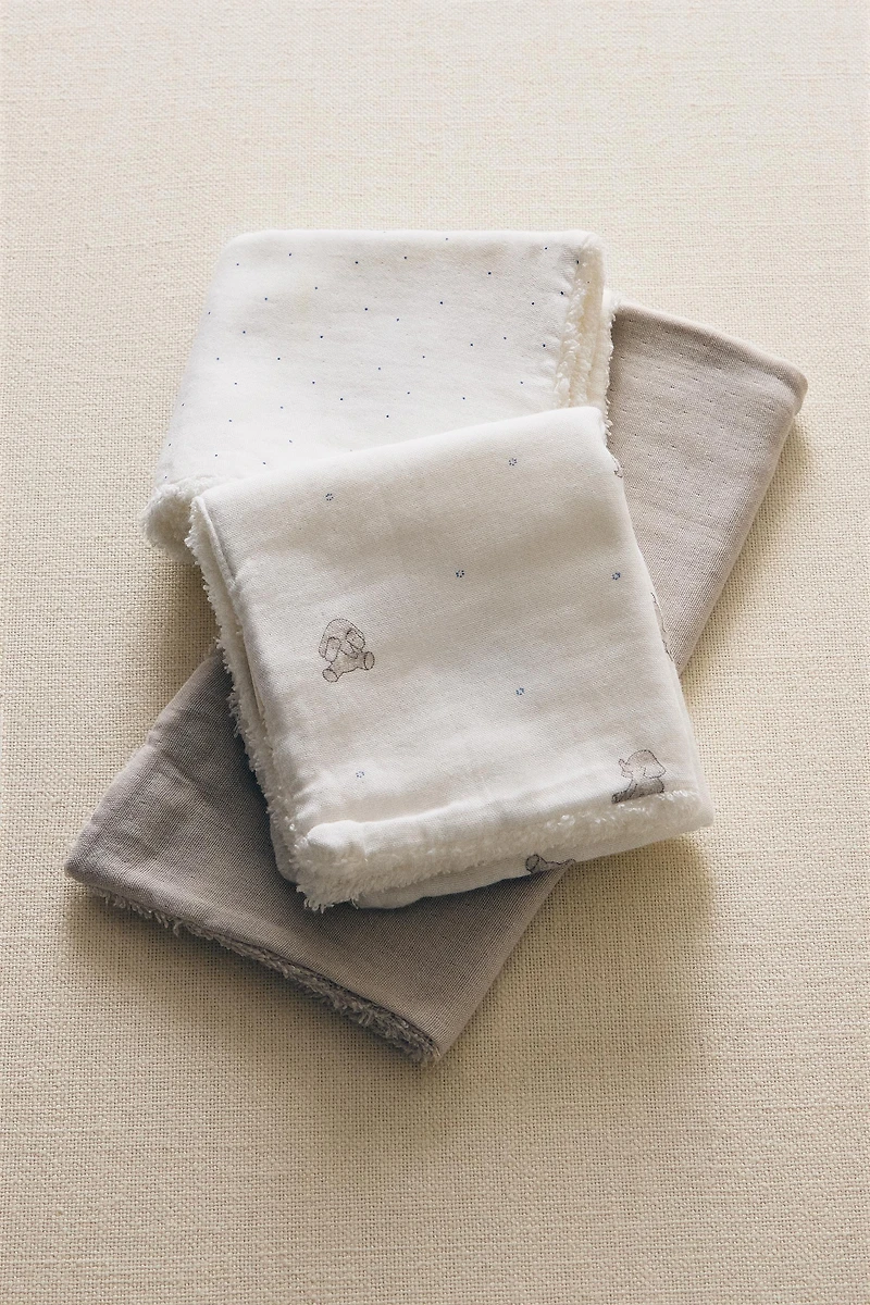 CHILDREN'S MINI ELEPHANT TOWEL (SET OF 3)