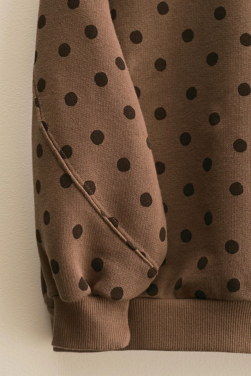 ZARA TIMELESS - SWEAT IMPRIMÉ À POIS