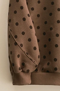 ZARA TIMELESS - SWEAT IMPRIMÉ À POIS