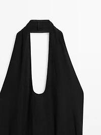 Long contrast dress