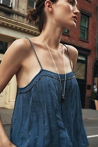 BEADED STRAPPY TOP