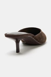 SUEDE MULES
