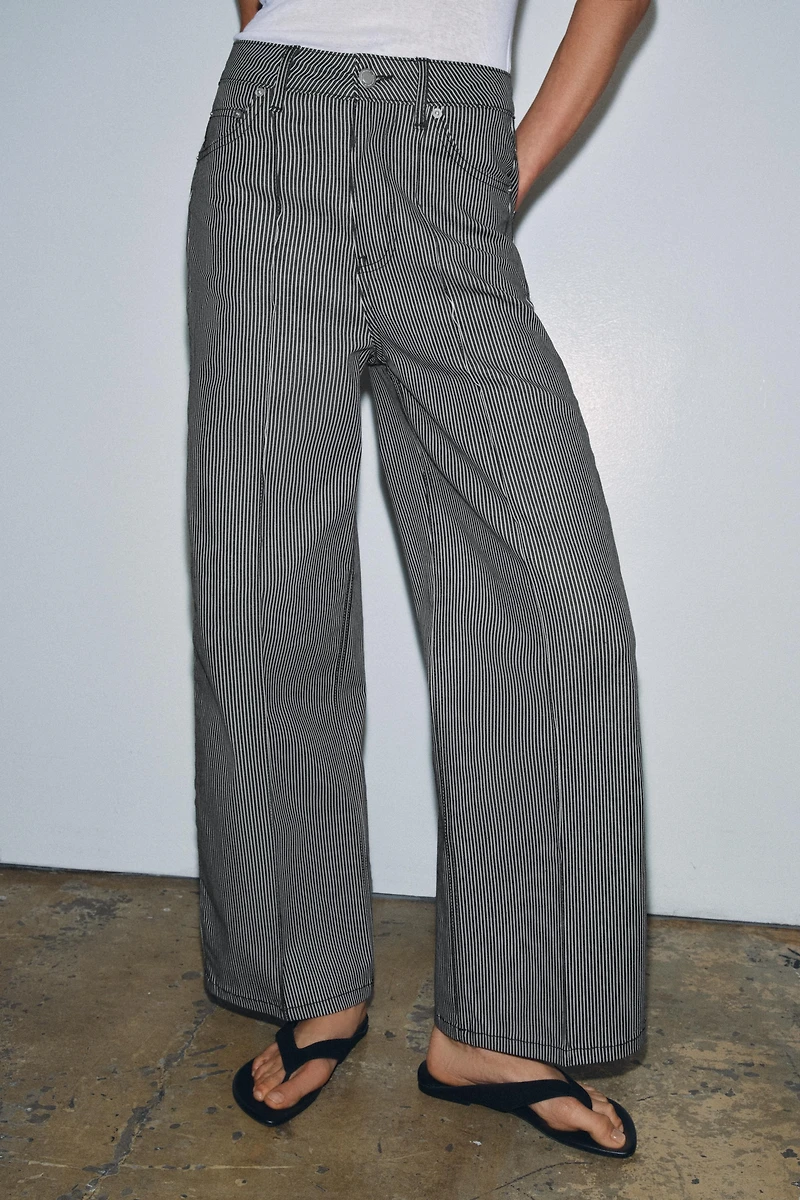 ZW COLLECTION WIDE LEG HIGH-RISE JEANS