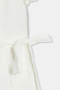 SHORT WRAP TEXTURED DRESS
