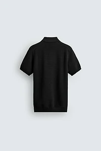 REGULAR FIT TEXTURED KNIT POLO
