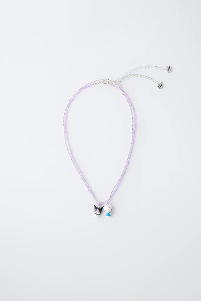 HELLO KITTY AND KUROMI © SANRIO BEADED NECKLACE TWO-PACK