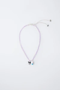 HELLO KITTY AND KUROMI © SANRIO BEADED NECKLACE TWO-PACK