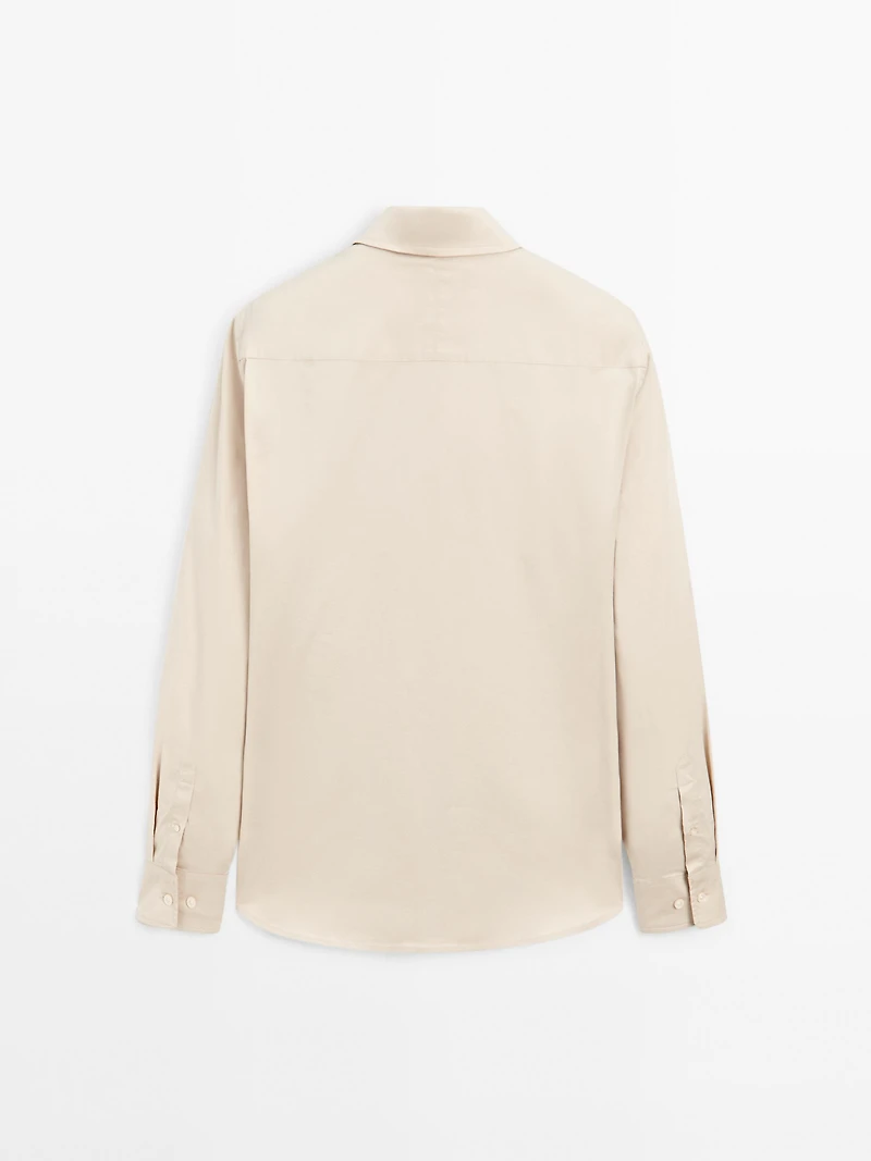 Regular fit stretch shirt