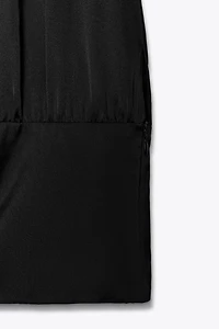 SATIN HALTER TOP
