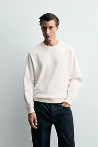SOFT CREWNECK WASHED SWEATSHIRT