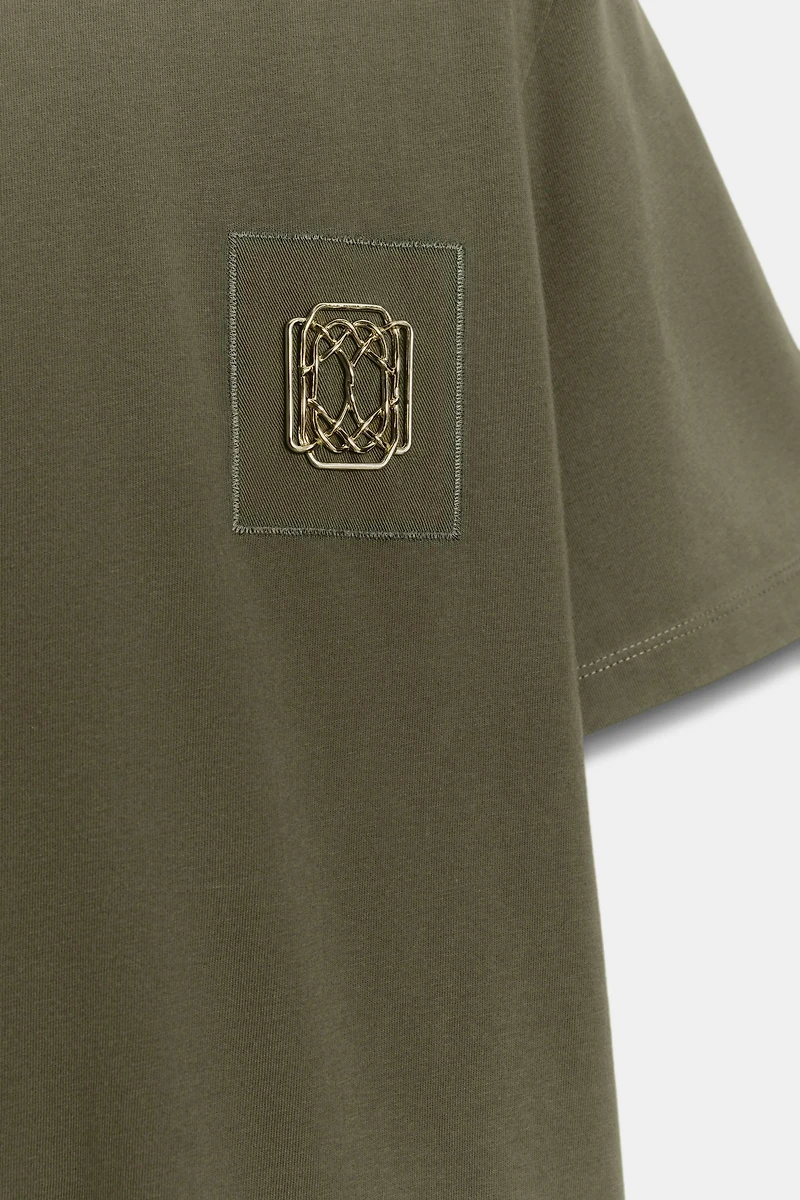 T-SHIRT PASSEMENTERIE EFFET DÉLAVÉ