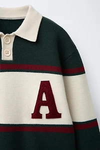 POLO EN MAILLE VARSITY