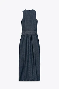 Z1975 BELTED DENIM DRESS