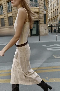 LONG JACQUARD DRESS