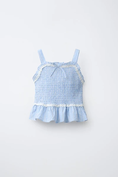 TOP ÉLASTIQUES À CARREAUX VICHY