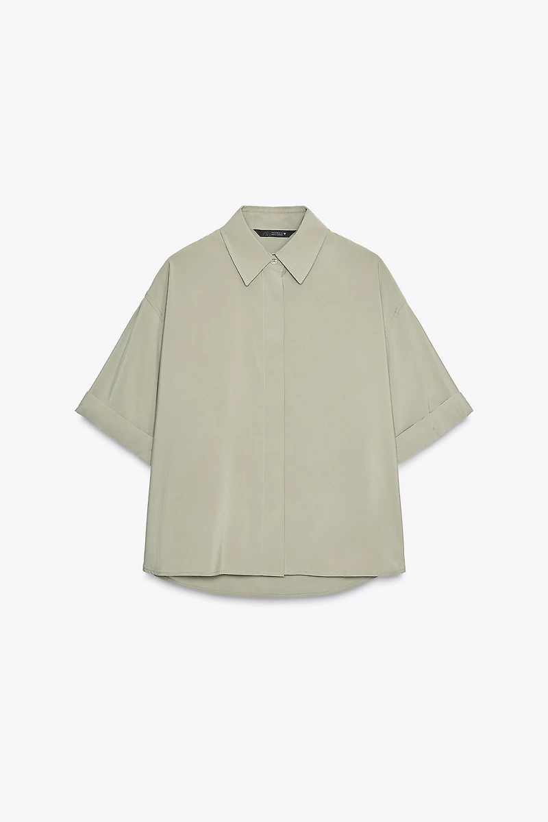 FLOWY SHORT SLEEVE SHIRT