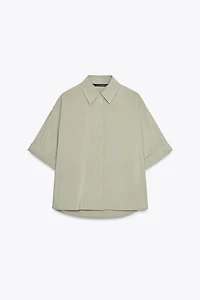 FLOWY SHORT SLEEVE SHIRT