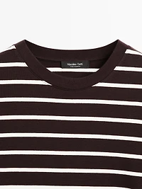 Striped 100% cotton T-shirt