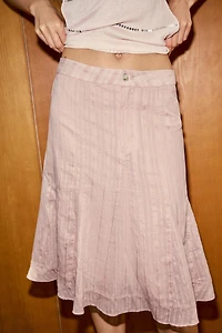 GODET MIDI SKIRT
