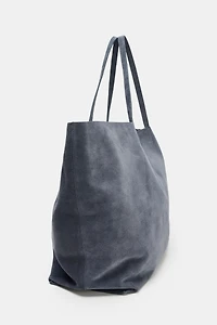MAXI SPLIT LEATHER SHOPPER