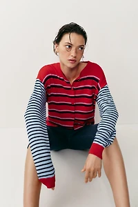 STRIPED CARDIGAN