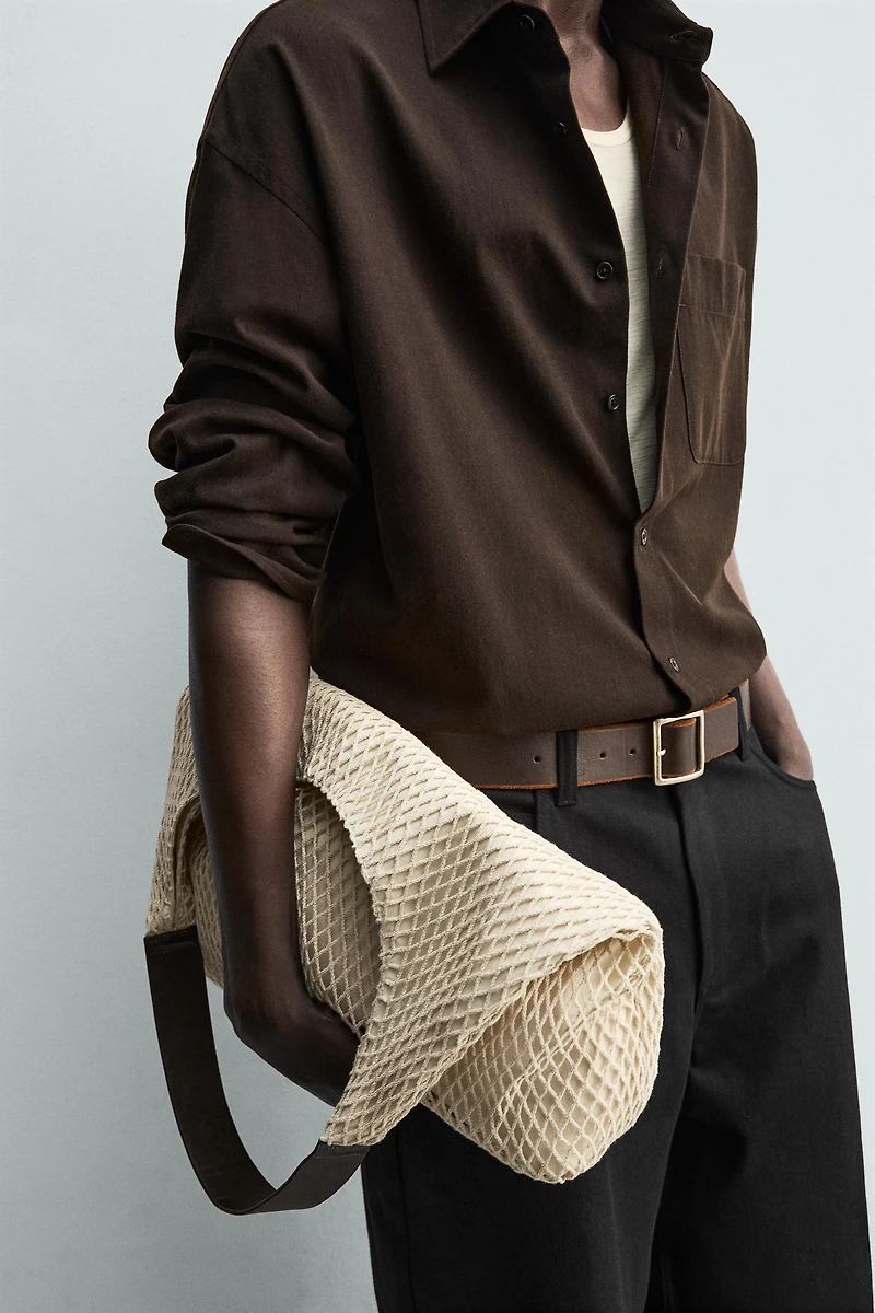 WOVEN SHOPPER BAG