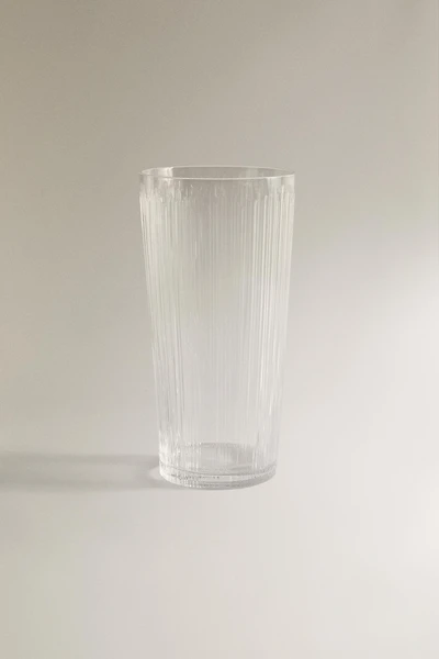 VASE DÉCORATIF HAUT EN VERRE
