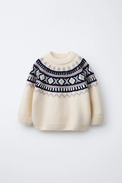 JACQUARD KNIT SWEATER