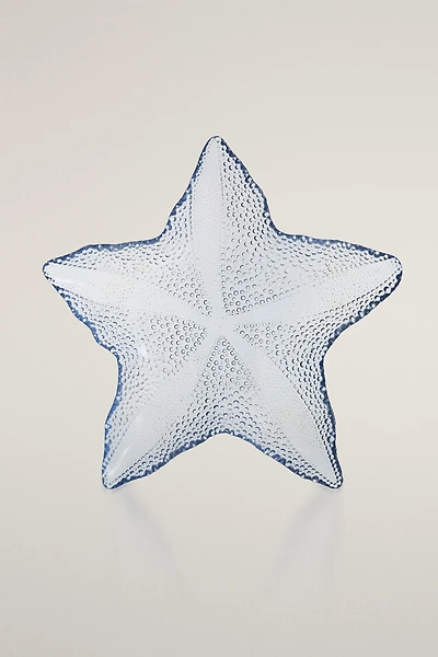 STARFISH GLASS SERVING DISH