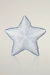 STARFISH GLASS SERVING DISH