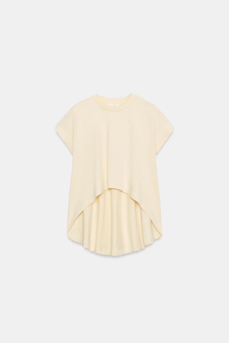 ASYMMETRIC COTTON T-SHIRT
