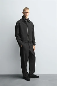 REGULAR FIT ZIP-UP OVERSHIRT