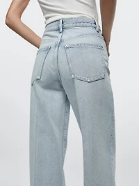 High-waist palazzo jeans