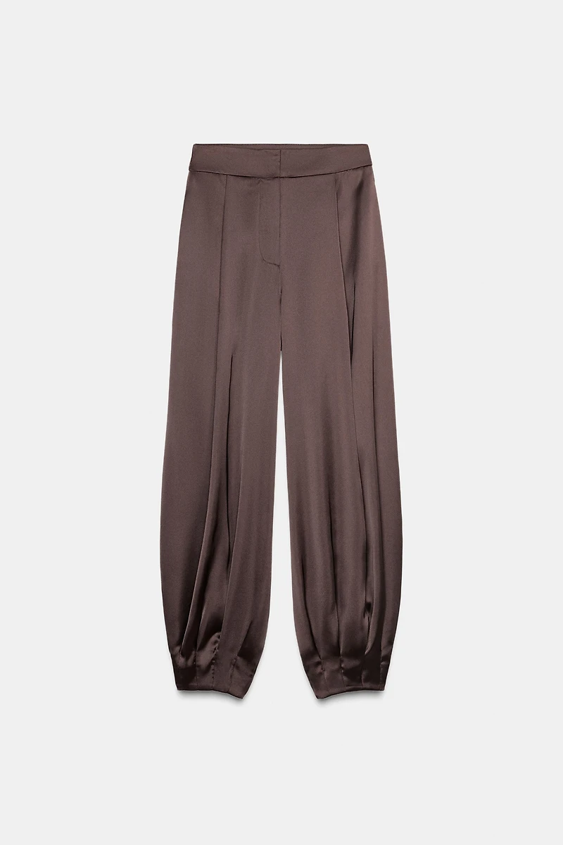 SATIN BALLOON PANTS