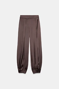 SATIN BALLOON PANTS