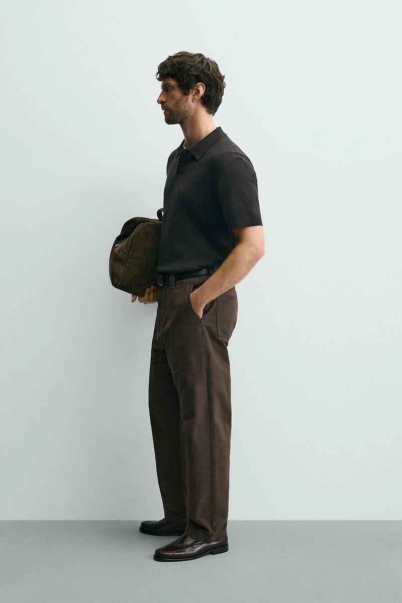 POLO EN MAILLE CANNELÉE