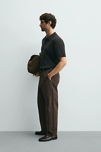 POLO EN MAILLE CANNELÉE