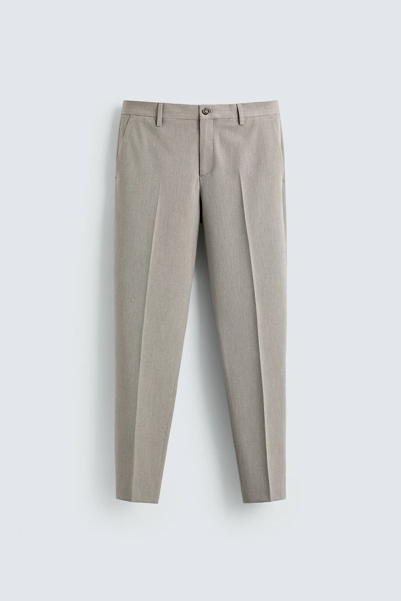 PANTALON DE COSTUME STRUCTURÉ REGULAR FIT
