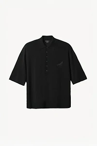 WILLY CHAVARRIA X ZARA LYOCELL BLEND KNIT POLO SHIRT