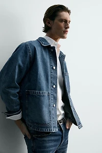 VESTE EN JEAN RELAXED FIT À POCHES