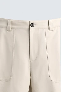 REGULAR FIT POCKET PANTS
