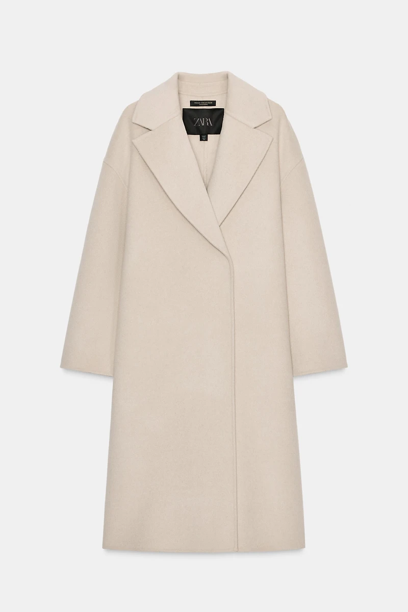 OVERSIZED WOOL BLEND SCARF COAT ZW COLLECTION