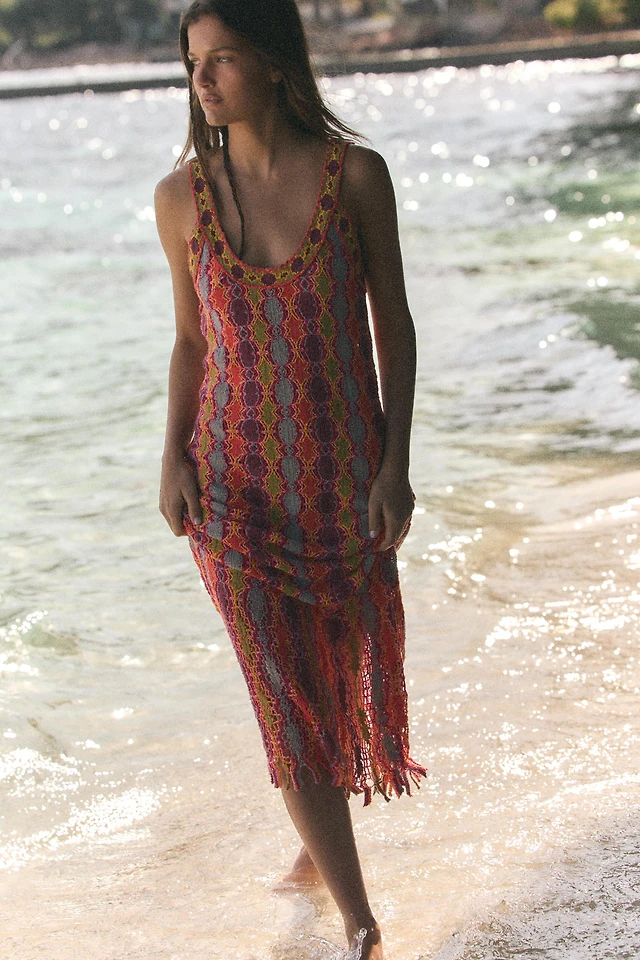 Zara METALLIC THREAD FRINGED KNIT DRESS at Mall of America® in Bloomington, MN