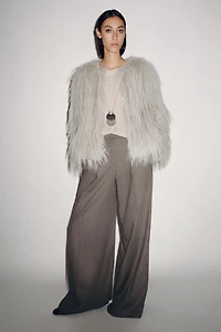 ZW COLLECTION FAUX FUR COAT