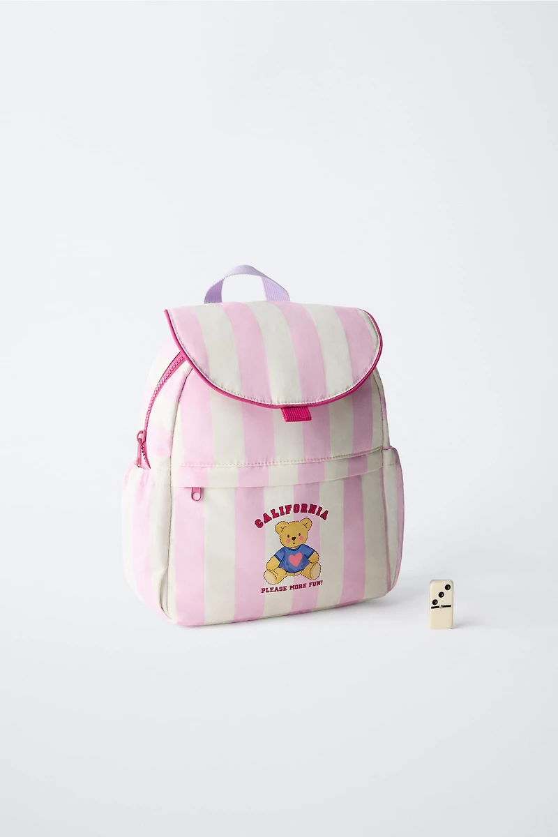 STRIPED BACKPACK