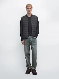 Quilted bomber jacket