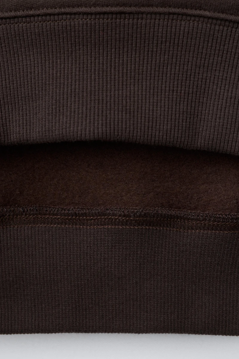 EMBROIDERED PUPPY TEXT SWEATSHIRT