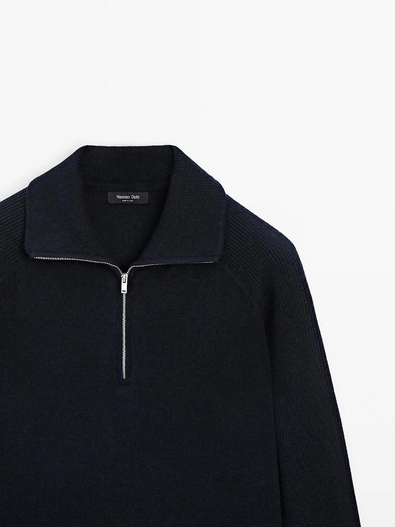 Pull en maille à col camionneur