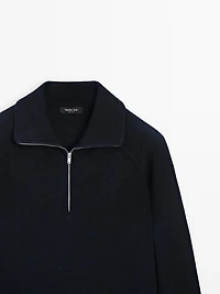 Pull en maille à col camionneur